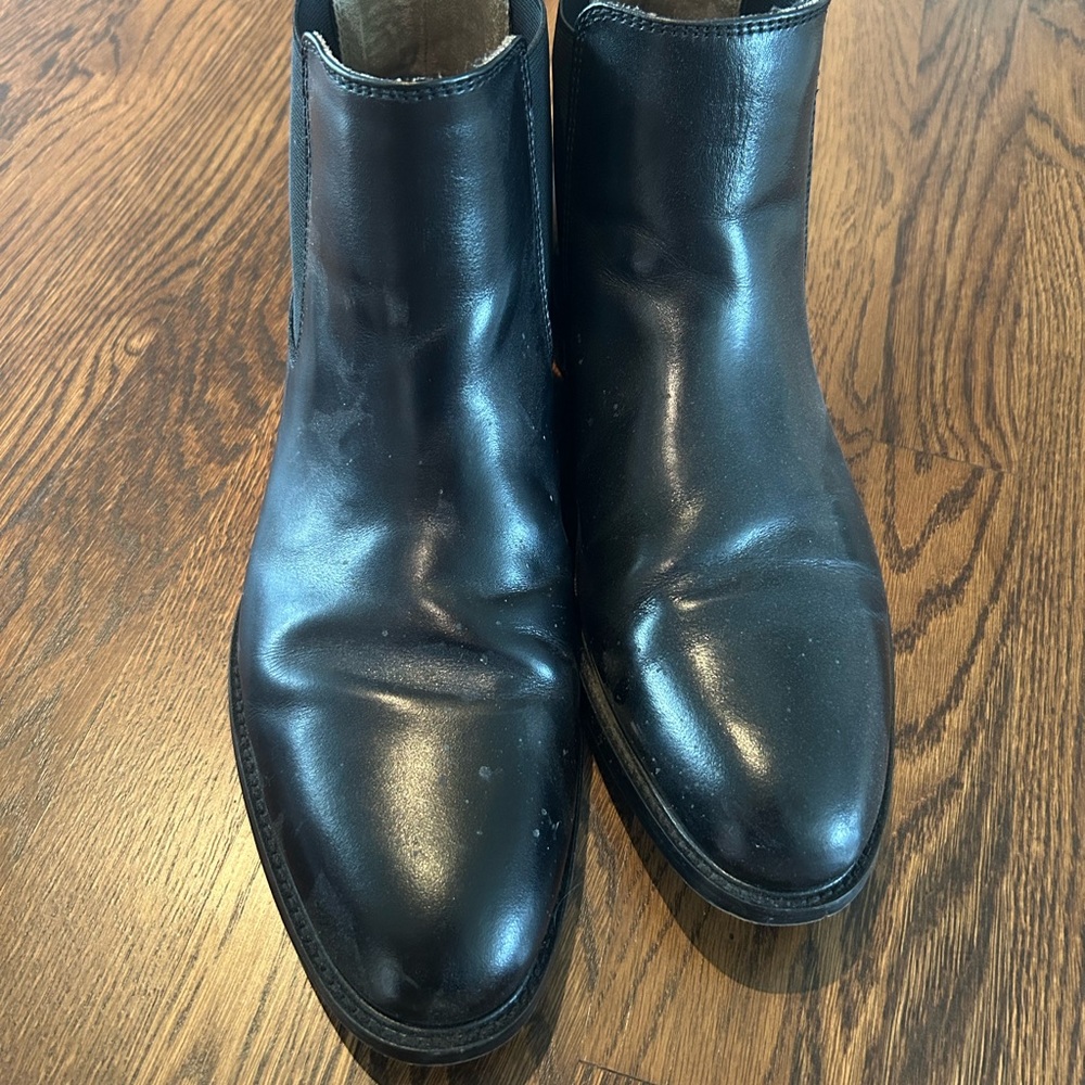 Banana Republic Men's Black Leather Ankle Boots
